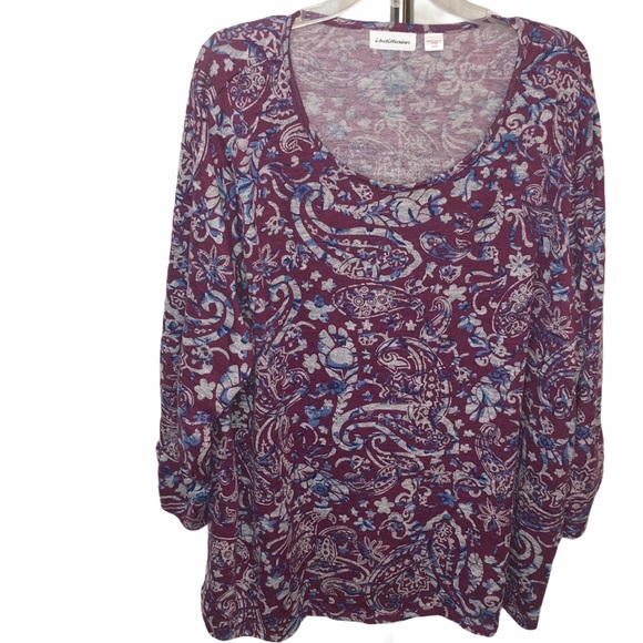 Scoop Neck Stretchy Blouse - Picture 1 of 5